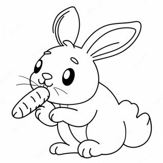 Bunny With Carrot Coloring Page 67722-55868