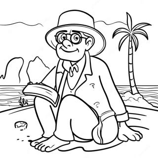 Milo Thatch Exploring Atlantis Coloring Page 67733-55885