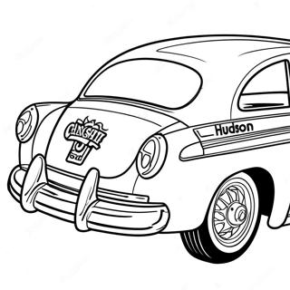 Hudson Hornet Coloring Pages