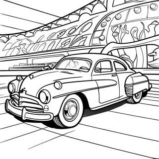 Hudson Hornet Classic Race Car Coloring Page 67742-55890