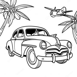 Hudson Hornet Coloring Pages