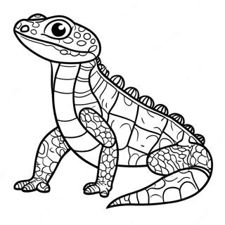 Gila Monster Coloring Page 67752-55878