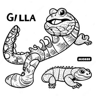 Gila Monster Coloring Page 67752-55879