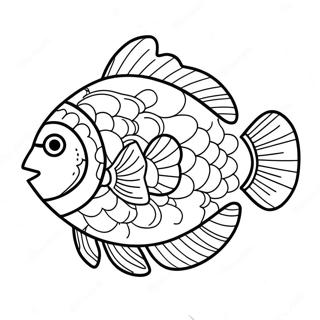 Colorful Tropical Fish Coloring Page 6775-5509