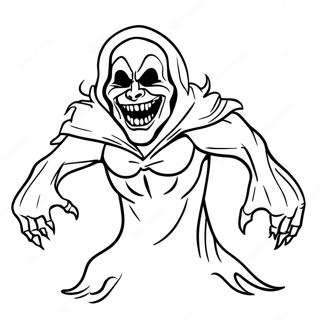 Scary Boogeyman In Shadows Coloring Page 67773-55917