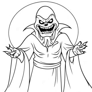 Scary Boogeyman In Shadows Coloring Page 67773-55919