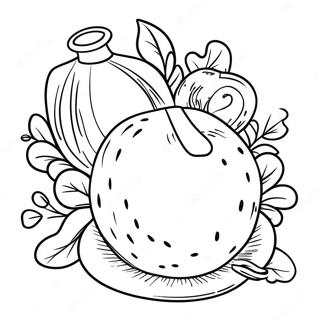 Festive Shana Tova Coloring Page 67783-55922