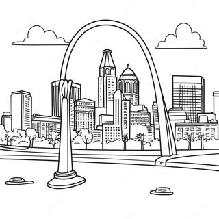 St Louis Skyline Coloring Page 67792-55908