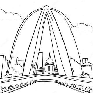 Historic St Louis Arch Coloring Page 67793-55925