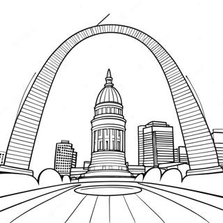 Historic St Louis Arch Coloring Page 67793-55926