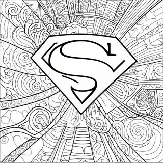 Classic Superman Logo Coloring Page 67803-55941