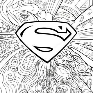 Classic Superman Logo Coloring Page 67803-55942