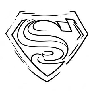 Classic Superman Logo Coloring Page 67803-55943