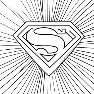 Classic Superman Logo Coloring Page 67803-55944