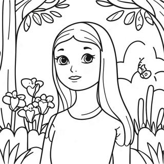 Daria Song In A Beautiful Garden Coloring Page 67813-55937