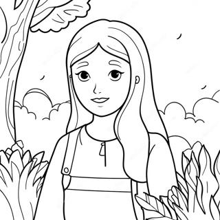 Daria Song In A Beautiful Garden Coloring Page 67813-55938