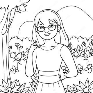 Daria Song In A Beautiful Garden Coloring Page 67813-55940