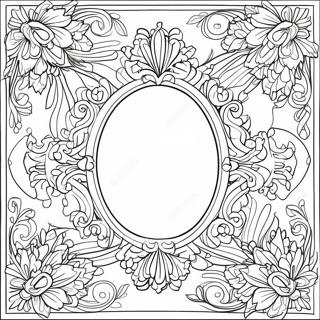 Decorative Mirror Coloring Page 67823-55954