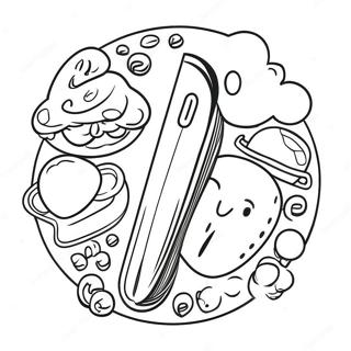 Aesthetic Stickers Coloring Page 67842-55950