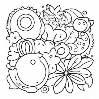 Aesthetic Stickers Coloring Page 67842-55952