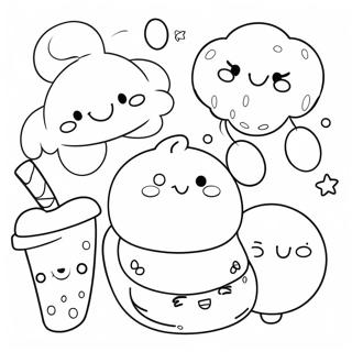 Cute Aesthetic Stickers Coloring Page 67843-55966