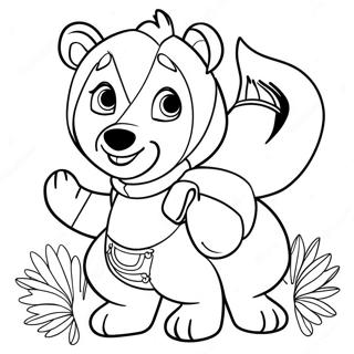 Masha And Bear Coloring Page 6784-5514