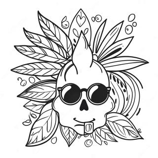 420 Themed Coloring Page 67852-55982