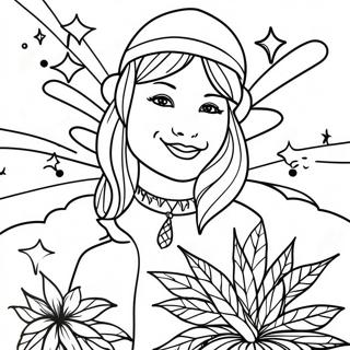 420 Themed Coloring Page 67852-55984