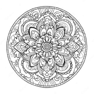 Relaxing 420 Mandala Coloring Page 67853-55975