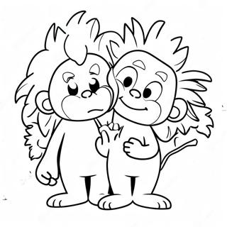 Thing 1 And Thing 2 Coloring Page 67872-55998