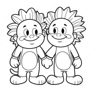 Thing 1 And Thing 2 Coloring Page 67872-55999