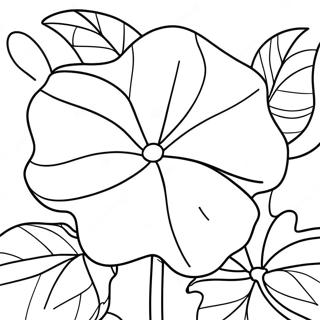 Morning Glory Coloring Pages