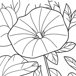 Morning Glory Flower Coloring Page 67892-56004