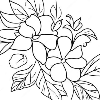 Beautiful Morning Glory Vine Coloring Page 67893-56005