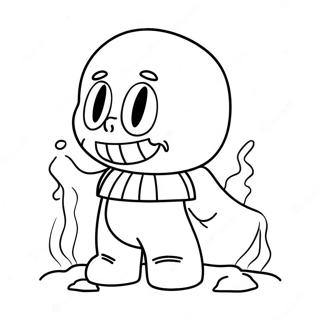 Dust Sans Coloring Page 67922-56034