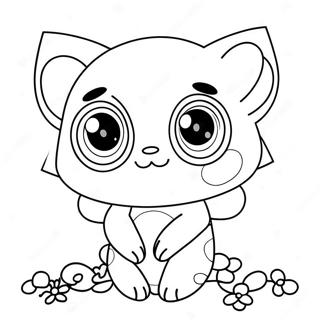 Cute Kawaii Chan With Big Eyes Coloring Page 67943-56088