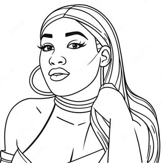 Megan Thee Stallion Coloring Page 67962-56059