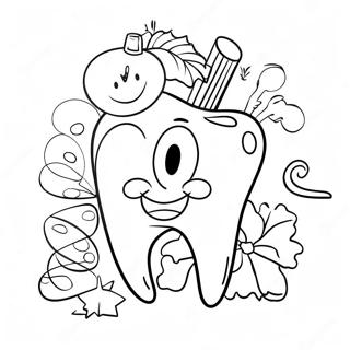 Christmas Dental Coloring Pages