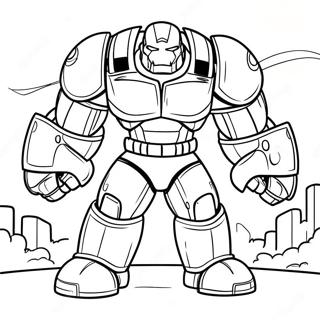 Hulkbuster In Battle Coloring Page 68013-56102