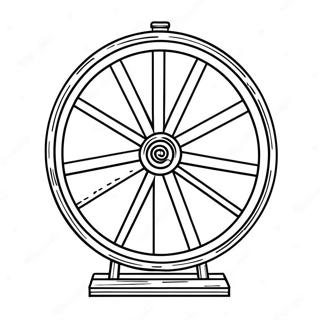 Colorful Spinning Wheel Coloring Page 68023-56143