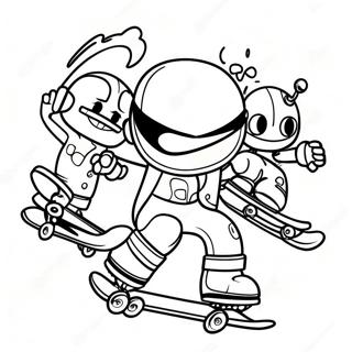 Sk8 The Infinity Coloring Pages