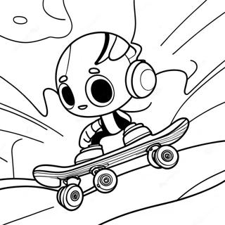 Sk8 The Infinity Characters Coloring Page 68033-56112