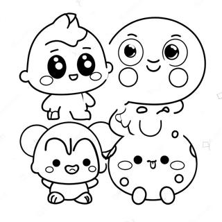 Cute Agere Characters Coloring Page 68043-56113