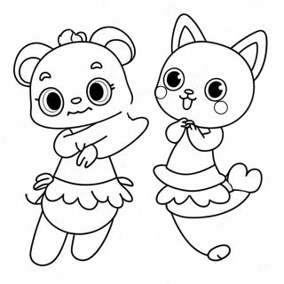 Cute Agere Characters Coloring Page 68043-56114