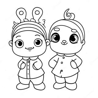 Cute Agere Characters Coloring Page 68043-56115