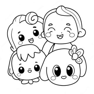 Cute Agere Characters Coloring Page 68043-56116