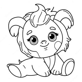 Cute Baby Bop With A Teddy Bear Coloring Page 68073-56150