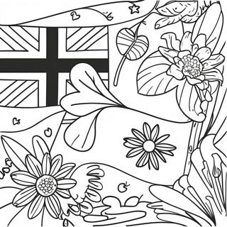 Colorful New Zealand Flag Coloring Page 68103-56175