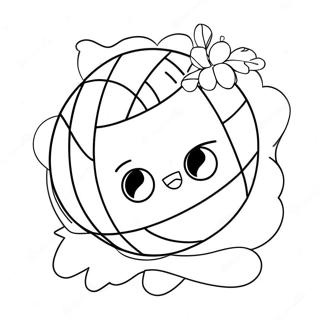 Cute Volleyball Quote Coloring Pages