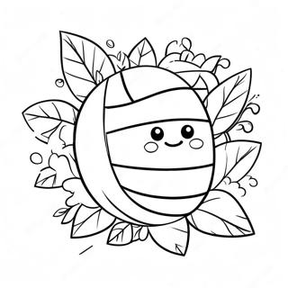 Cute Volleyball Quote Coloring Page 68112-56168